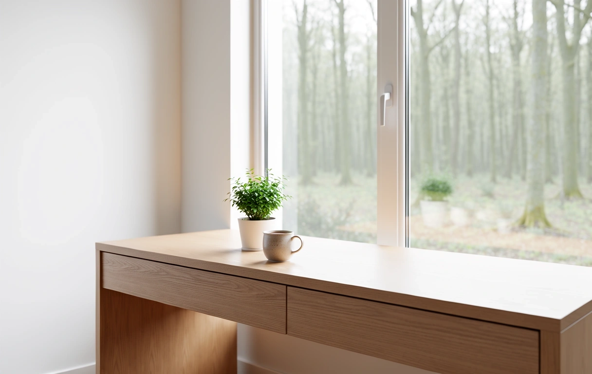 Espace de travail minimaliste et serein